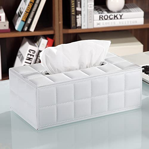 Delmkin Kosmetiktücherbox Hochwertig PU-Leder Tissue Box - 25 * 13.5 * 9.5cm