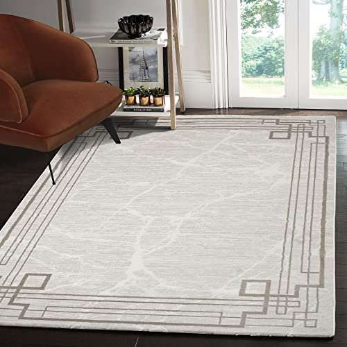 SANAT Teppiche für Wohnzimmer - Harmony - Kurzflor Teppich, Geeignet für Flur, Esszimmer, Schlafzimmer, Küche und Kinderzimmer Öko-Tex 100 Zertifizier - Klassisch-Beige, 120X160 cm