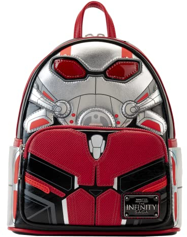 Loungefly Marvel - Ant-Man - Ant-Man - Rucksack - Amazon Exklusiv - Premium Vegan Leder - Geschenkidee - Offizielle Merchandise - für Jungen, Mädchen, Männer und Frauen - Filme Fans