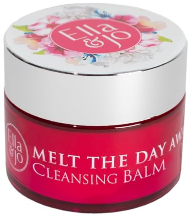Ella & Jo Melt The Day Away Cleansing Balm, Makeup Remover Cleanser Balm, For All Skin Types, Daily Face Cleanser, Vegan