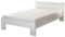 CANNES Futonbett 120 x 200 cm - Minimalistisches Jugendzimmer Bett in Weiß - 125 x 71 x 204 cm (B/H/T)