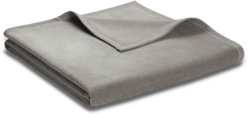 biederlack Wohndecke Unicolour Baumwollmischung Graphit Größe 150x200 cm
