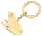 RAIDIN Edelstahl Gold Silber Plattiert Süße Tier Schlüsselanhänger Schlüsselring Geschenke für Damen Mädchen Auto Handtasche Schlüssel Charms Zubehör (Gold-094 Frosch)