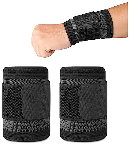 WeddHuis Handgelenkstütze, Handgelenk Bandagen, Handgelenkband, Handbandage Rechts und Links,Atmungsaktivem Handgelenk Karpaltunnelsyndrom Verstauchung(XL)