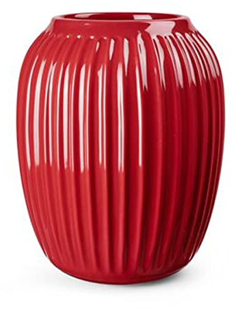 Kähler Design - Hammershøi Vase rot, H 21 cm