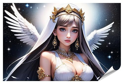 islandburner XXL Bild Poster Ästhetische Anime Kunst, japanischer Stil, schönes Manga Mädchen Premium Bilder Fotodruck JEGO-PGR
