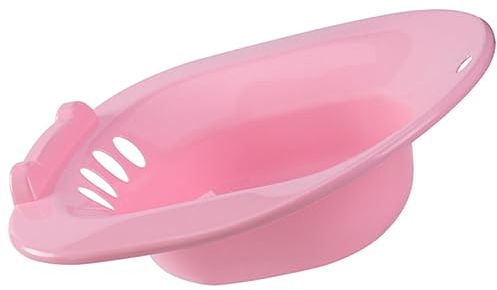 Sitzbadbecken aus Kunststoff Rosa, Hygienisch für Private Pflege