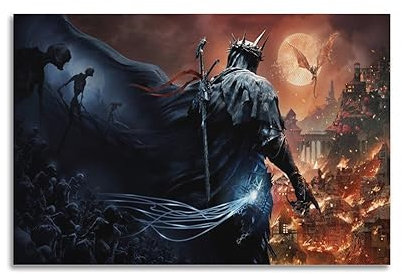 VZRSQZK Poster mit Videospiel-Motiv Lords of The Fallen, dekoratives Gemälde, Leinwand-Wandposter und Kunstdruck, modernes Familienschlafzimmer-Dekor-Poster, 60 x 90 cm