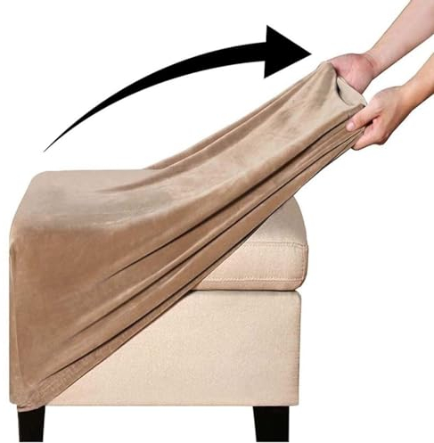 Hockerbezug Quadratisch Ottomane Schonbezug Quadratische Stretch Hocker Bezug Hocker Bezug für Ottomane Überzug Hockerbezug Quadratische Ottomane Abdeckungen ( Color : #22 , Size : 55x55cm/22x22in )