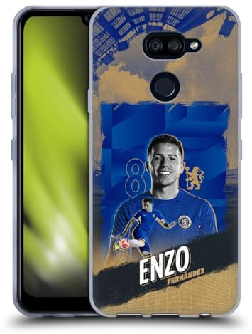 Head Case Designs Offizielle Chelsea Football Club Enzo Fernández 2023/24 Erstes Team Soft Gel Handyhülle Hülle kompatibel mit LG K40S