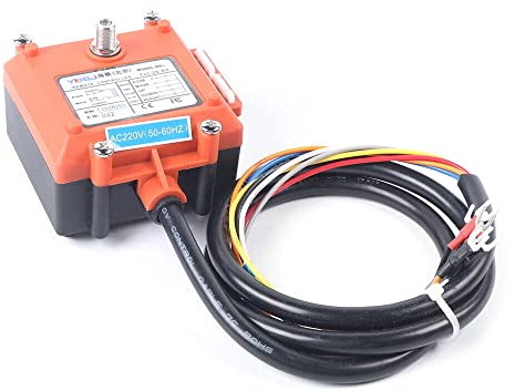 Queeucaer Mando a distancia inalámbrico para grúa emisor y receptor, mini cabrestantes, mando a distancia, elevador de cuerda, cabrestante de grúa, mando a distancia para maquinaria industrial, grúa