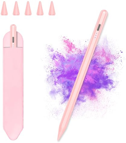 KBCASE Pencil para Apple iPad 2018-2024, lápiz capacitivo con rechazo de palma para iPad 10/9/8/7/6th Gen, Pro M4/11/12.9/13, Air M2/3/4/5, Mini 5/6