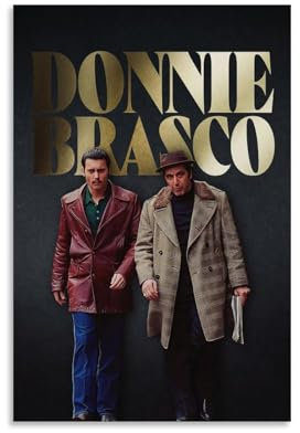 LISHDUNS Donnie Brasco Poster, Schlafzimmer, Wohnzimmer, Wanddekoration, Poster, Ästhetik, Art-Deco, 30 x 45 cm, ungerahmter Stil