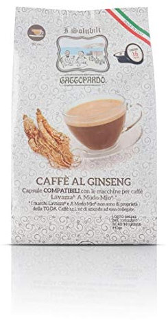 Gattopardo Caffè al Ginseng, 128 Capsule Compatibili con Macchine Lavazza A Modo Mio