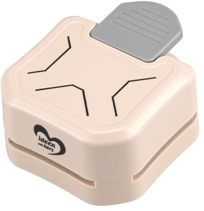 Ideen mit Herz Eck-Stanzer | 3 in 1 | Kreiere z.B. Grußkarten zum Geburtstag, Ostern, Weihnachten | für Papier von 120 bis 200 g/m² | mit 3 verschiedenen Designs