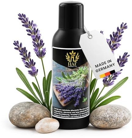 HAF Saunaaufguss Lavendel 100 ml - Sauna Aufgussmittel mit natürlichen ätherischen Ölen - Saunaduft ohne künstliche Zusätze - Saunaöl als Konzentrat für intensiven & langhaltenden Duft