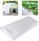 2M X 3M Plastico Invernadero, 40Mu Espesar Polietileno Plastico para Invernadero, Cubierta Invernadero Plastico Transparente para Jardinería, Agricultura, Construcción(Blanco)