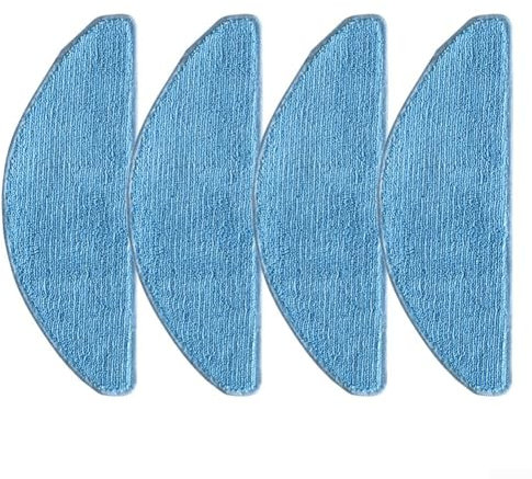 Lot de 4 chiffons de rechange efficaces pour robot aspirateur MEDION X41 SW / X41 SW+