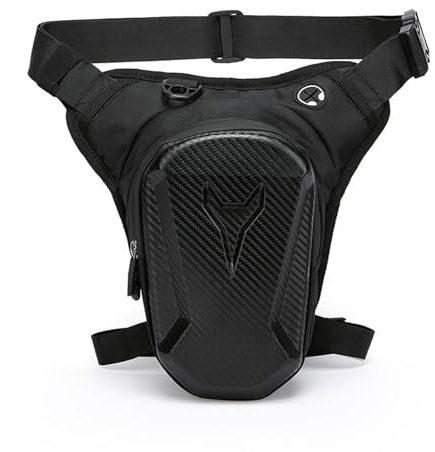 CHUANFU Beintasche Motorrad Herren Damen, Oberschenkeltasche wasserdichte | Verstellbarer Sport Multifunktionale Hüfttasche für Wandern Camping Angeln Motorradfahren Radeln Klettern