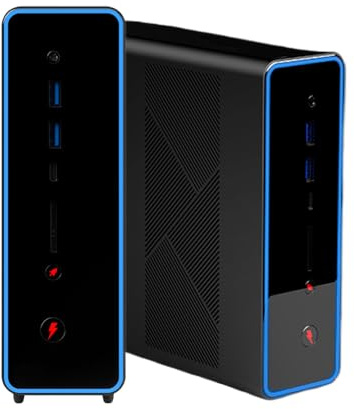 OneXPlayer ONEXStation Mini AI Workstation: AMD Ryzen AI Max+ 395, grafica Radeon 8060S, 128 GB di RAM, 96 GB di VRAM, slot dual SSD, Wi-Fi 7, LAN 2.5G per creatori e sviluppatori (128 GB di RAM + SSD