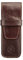 Maxwell-Scott Luxus Stiftetui aus Leder (Pienza), Dunkelbraun, One Size