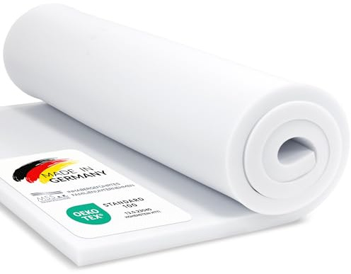 MSS e.K. Schaumstoffplatte Polster Auflage Topper - 200 x 60 x 15 cm - RG27/45