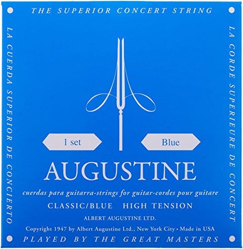 CUERDA SUELTA GUITARRA CLASICA - Augustine (Azul) Fuerte (Minimo 12 Cuerdas) 4ª