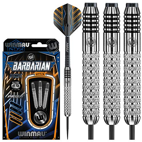 WINMAU Barbarian 20 gram Tungsten Style Dartpfeile Set mit Flights und Schäfte