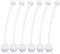 SCERRING Damen 6pcs 14g plexiglas bioflex Schwangerschaft Sport bauchn Ringe nabelbarbell körperschmuck Piercing Retainer