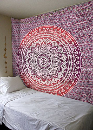 Mandala Tapisserie Hippie Mandala Gypsy Bohemian Traditionelle indische Wandbehang Tabelle Vorhang Wand Deko Tisch Couch Bezug Picnic Throw, Beach Überwurf