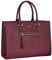 David Jones - Damen Große Handtasche - Frau Schule Büro Arbeit Aktentasche Henkeltasche - PU Leder Viele Fächer Taschen Arbeitstasche - Schultertasche Business Umhängetasche Tote Shopper Bordeaux Rot
