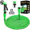 Garden Hose Pipe Expandable Garden Hose with 3/4, 1/2 Fittings, Anti-Leakage - Flexible Expanding Hose with 7 Function Spray Nozzle by HOMOZE (100FT, Green)