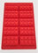 Unbekannt edeckk Pralinenform Lego Silikon Spielfigur Stein rot blau Backen Kuchen Kinder (blau)