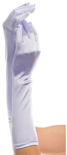 SHATCHI Ladies Satin Long White Opera Gloves - Premium Quality - Versatile Styling Timeless Charm - Comfortable Fit Striking Appearance - Celebrate in Style - Christmas Themed Parties Weddings