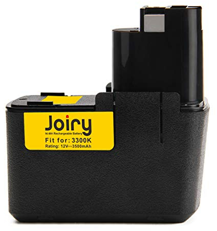 Joiry 12V 3500mAh Ni-MH Batteria per Bosch 3300K BAT011 PSR120 BH1214H BH1214L BH1214MH 2607335055 2607335081 2607335090 2610910405 2607335071 GSB12 VSE-2 GSR12V
