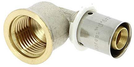 Codo multicapa crimpadora hembra fija Ø16-1/2