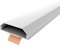 Onpira® Kabelkanal aus Aluminium in 5 Farben insgesamt in 40 Varianten zum auswählen (50x750mm, Weiß Selbstklebend: ja)