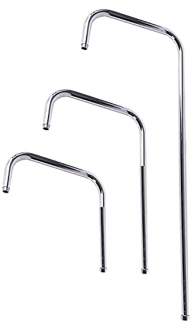 Steigrohr mit 96cm Höhe, Gewinde 3/4 Innengewinde zur Armatur und 1/2 Außengewinde zum Duschkopf. Ausdehnung 34,5cm.