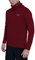 TCA Men's Warm Up Long Sleeve Training Workout Funnel Neck Thermal Running Top with Thumbholes - Cabernet, L
