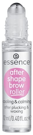 essence after shape brow roller cooling & calming, Augenbrauen, transparent, beruhigend, pflegend, kühlend, revitalisierend, gelig, transluzent, vegan, Nanopartikel frei (12ml)