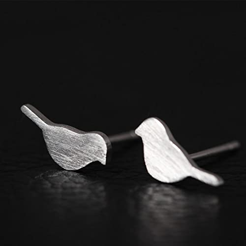 WLLDDDIU Ohrstecker Damen Silber,S925 Silber Ohrringe Ohrstecker Zierliche Vogel Ohrstecker Stilvolle Knorpel Kleine Ohrstecker Frauen Mädchen Paare