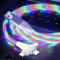 Cable de carga 3 en 1 Carga rápida, cargador de teléfono múltiple con luz LED Cable USB C de Android Cable micro USB de 3 pies Decoraciones navideñas temáticas para fiestas Niños Niños Niñas Regalos