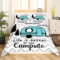 Camper-Bettwäsche-Set Vintage-Kabine Bettbezug 135 x 200 cm, für Kinder Mädchen Camping, Cartoon-Camp Reise Auto Dekor, Rustikale Schlafzimmerdekor im Landhausstil