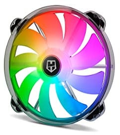 Nox Hummer X200 -NXHUMMERX200FAN Fan for PC Box 200mm, ARGB, 9 Translucent Blades, Super Slim Silent Design, Hydraulic Bearings, Rubber Support Corners