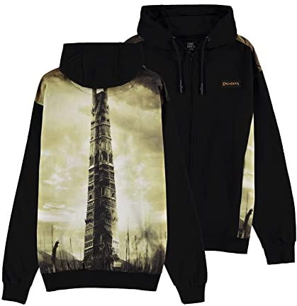 DIFUZED Lord of The Rings - Pull à Capuche Zipper Homme (2XL)