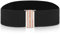 Cobee Women Elastic Wide Belt,Waist Belt with Flat Buckle(Black)