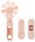 Endlessly SHOP Ventilateur Brumisateur Portable USB avec Lampe Intégrée, Portatif, de Poche Rechargeable, Facile à Transporter, Léger et Silencieux
