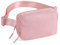 CLUCI Bauchtasche Damen Klein, Frauen Gürteltasche Herren, Sport Mode Sling Bag, Stylisch Crossbody Umhängetasche Hüfttaschen mit Verstellbarer Schultergurt，Rosa