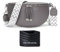 SOGYECS Bauchtasche Damen Veganes Leder Crossbody Bag Damen Umhängetasche Damen Klein Handytasche Zum Umhängen Grau