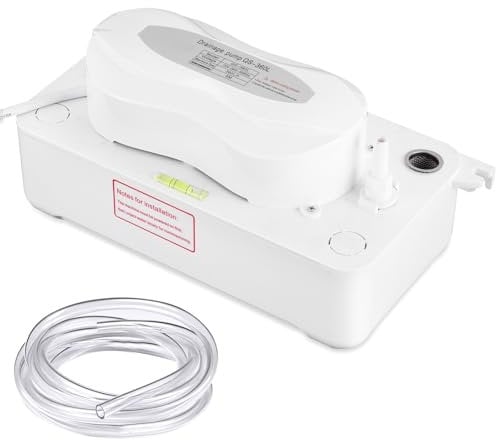BAOSHISHAN Bomba de drenaje de aire acondicionado Bomba de drenaje de condensados 360L/h para máquinas de armarios Menos de 30 kilovatios/Heladoras/Deshumidificadores/Refrigeradores